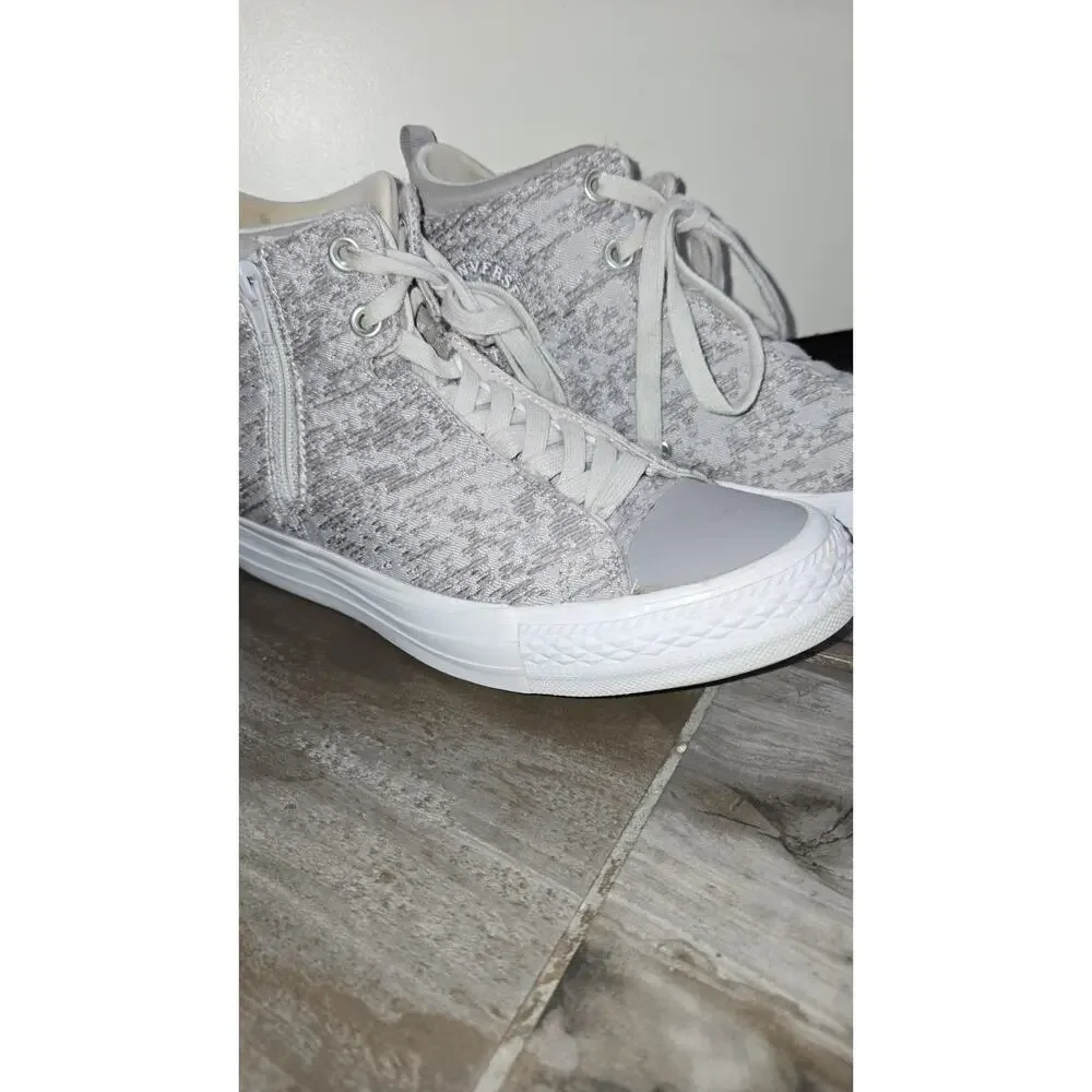 Converse Chuck Taylor All-Star Mid Selene Winter Knit Women's Shoes Size 8 Gray